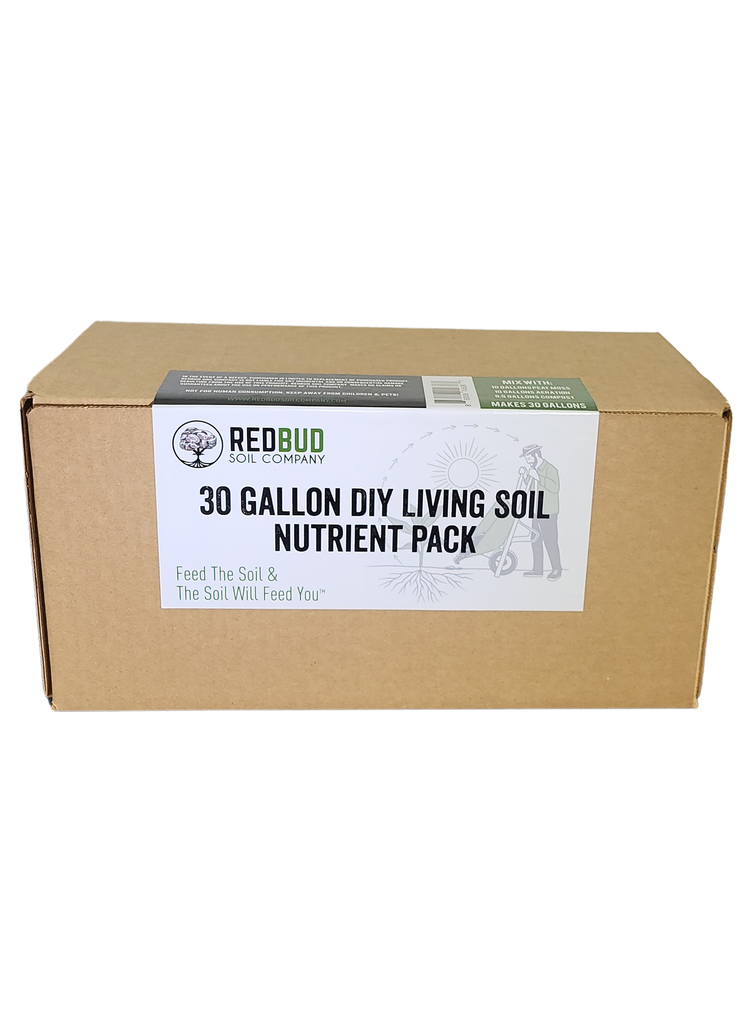 DIY Living Soil | Nutrient Pack | 30 Gallon